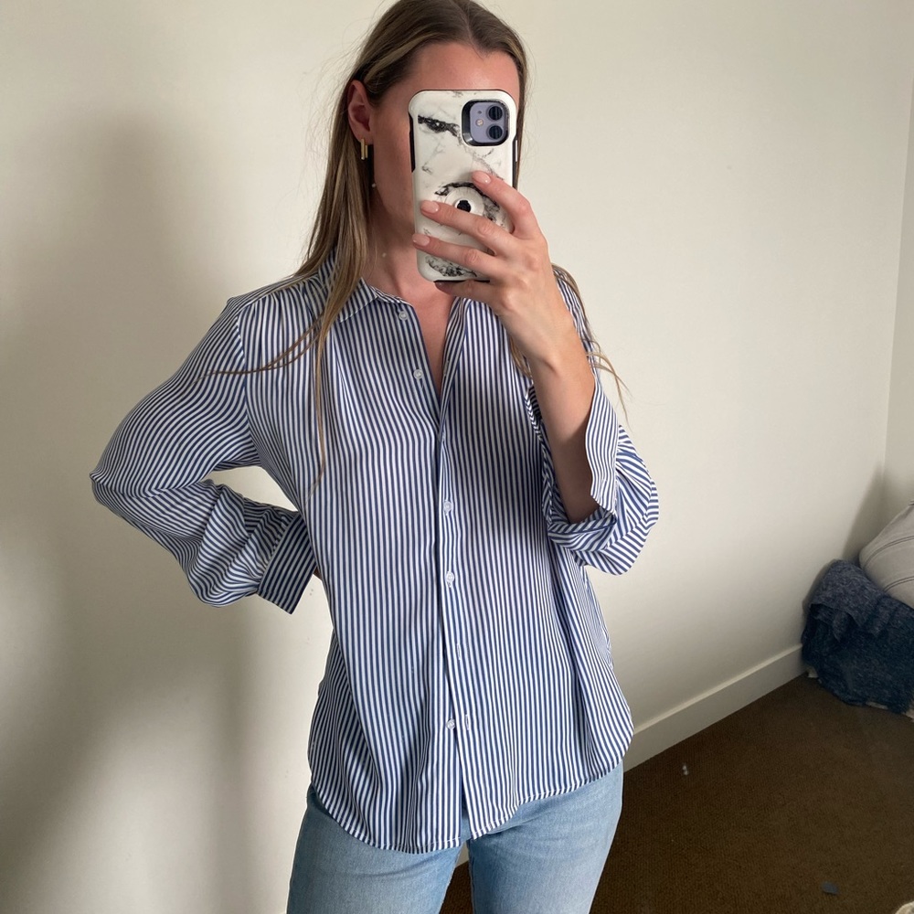 H&M striped button down - Picture 3 of 3